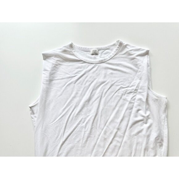 NWOT Aritzia WILFRED Flight White Relux Jersey Muscle Tank T-Shirt, Size XXS - Picture 6 of 14